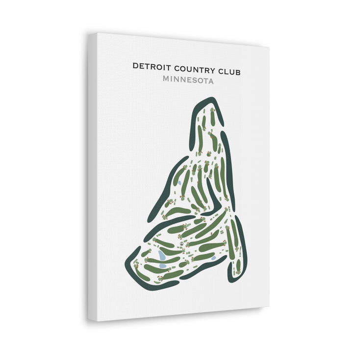 Detroit Country Club, Minnesota - Printed Golf Course