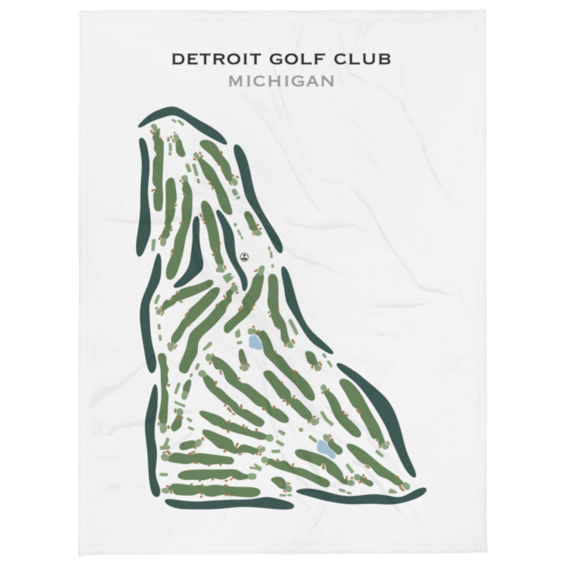 Detroit Golf Club, Michigan - Printed Golf Course