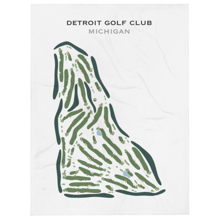 Detroit Golf Club, Michigan - Printed Golf Course