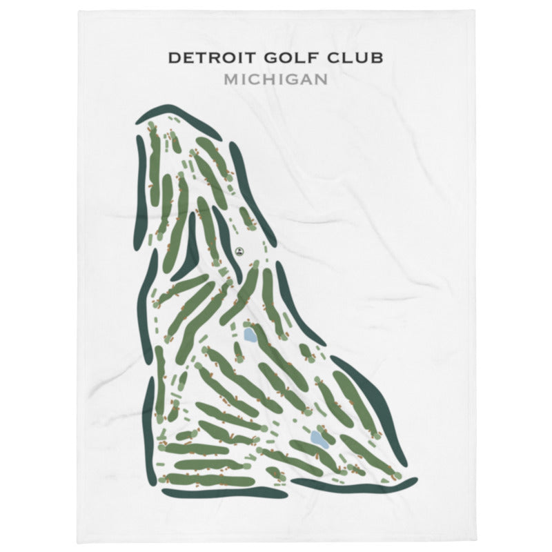 Detroit Golf Club, Michigan - Printed Golf Course