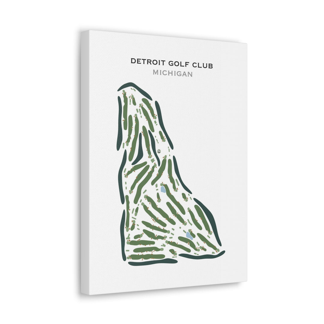 Detroit Golf Club, Michigan - Printed Golf Course