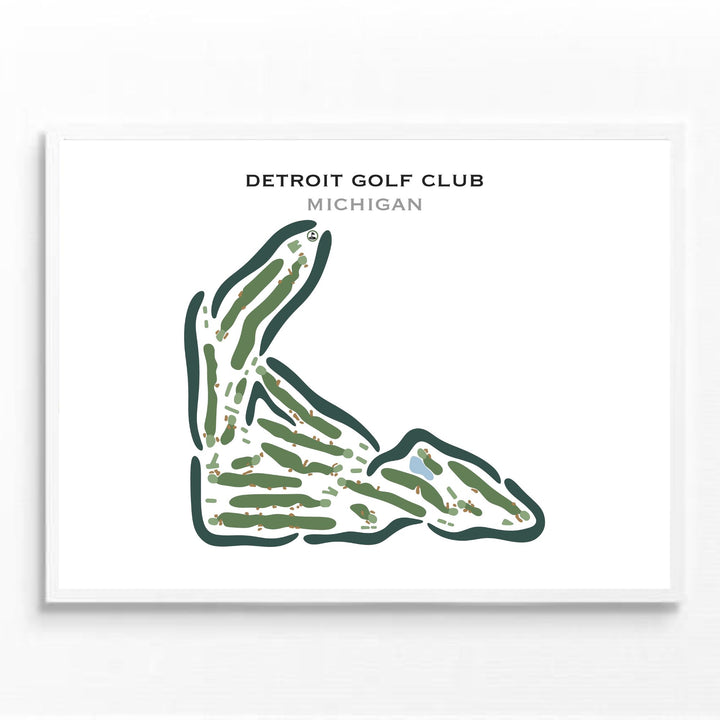Detroit Country Club, Minnesota - Printed Golf Courses