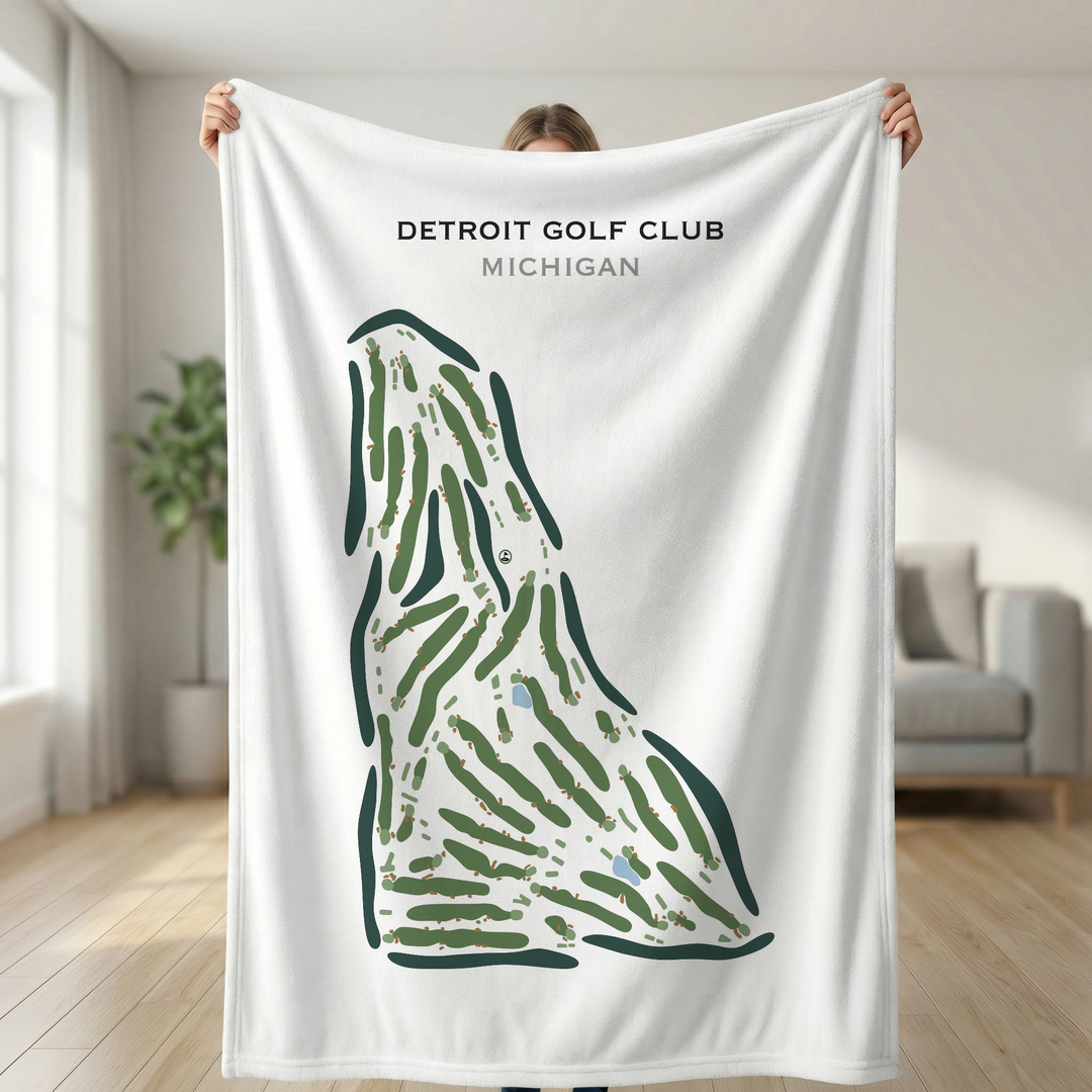 Detroit Golf Club, Michigan - Printed Golf Course