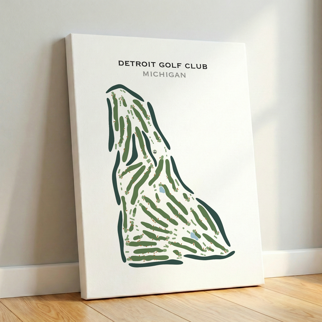 Detroit Golf Club, Michigan - Printed Golf Course