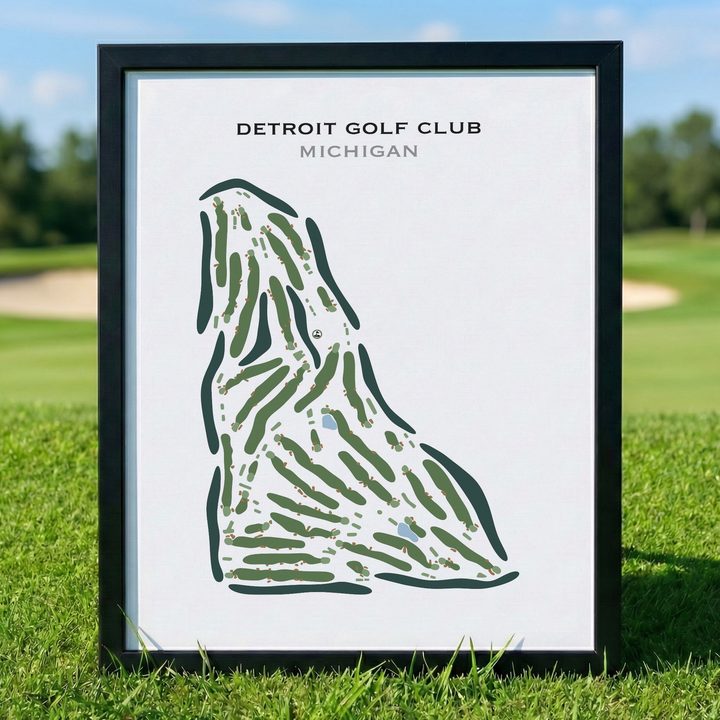 Detroit Golf Club, Michigan - Printed Golf Course