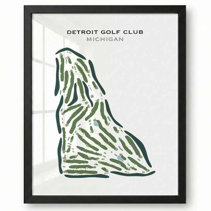 Detroit Golf Club, Michigan - Printed Golf Course