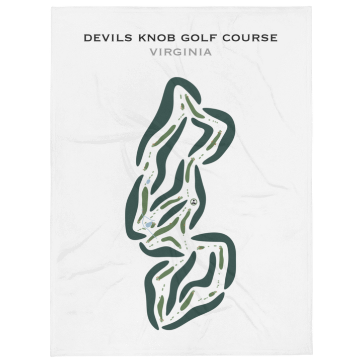 Devils Knob Golf Course, Virginia - Printed Golf Courses