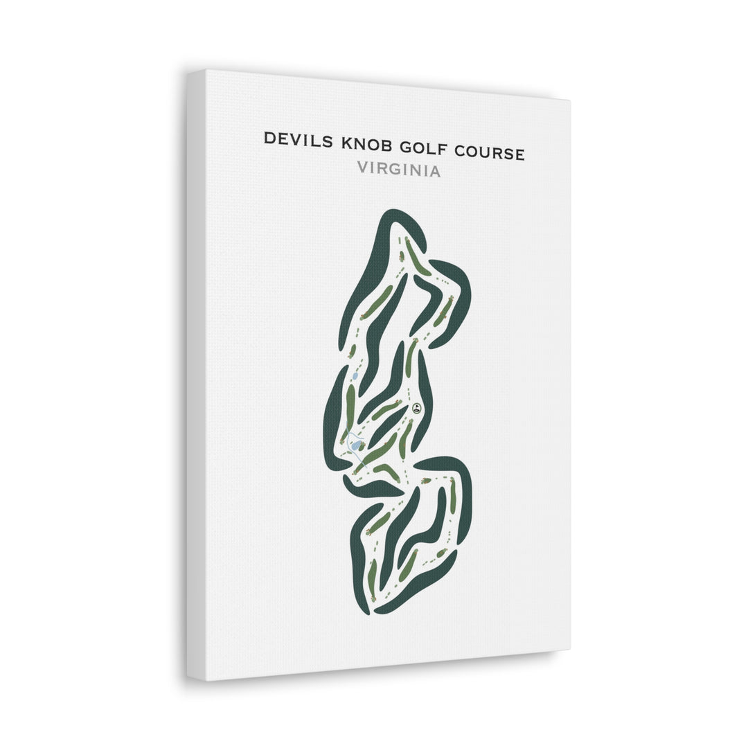Devils Knob Golf Course, Virginia - Printed Golf Courses