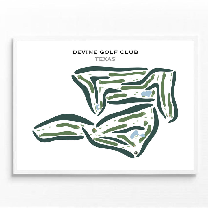 Devine Golf Course, Texas - Printed Golf Courses