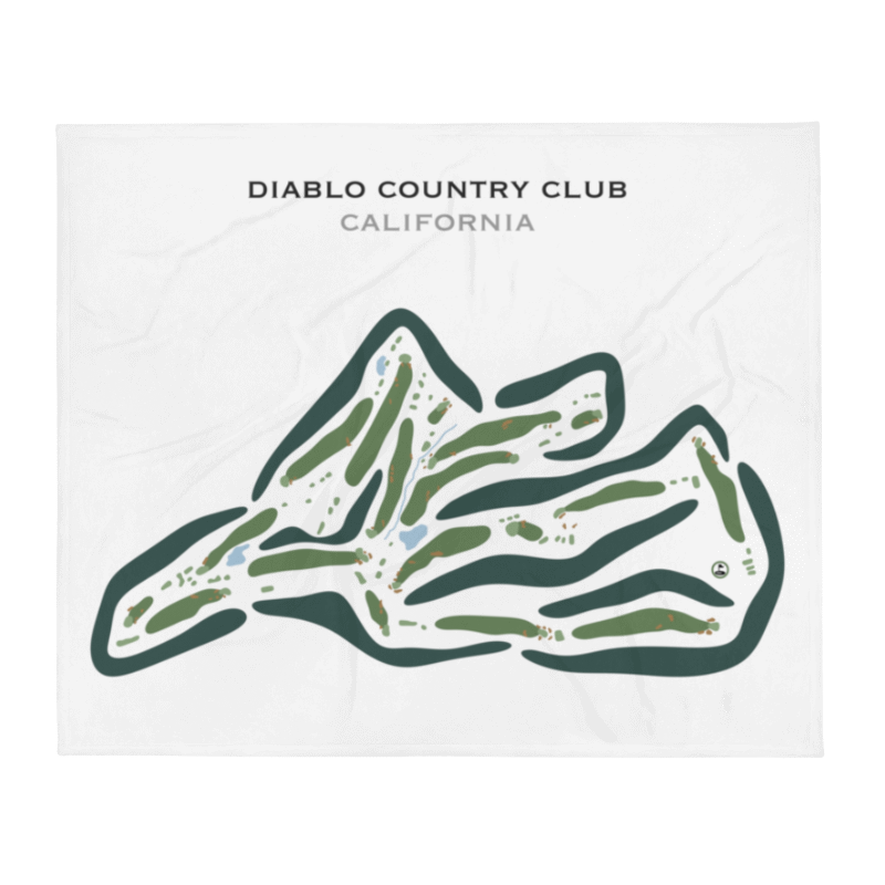 Diablo Country Club, California - Printed Golf Courses