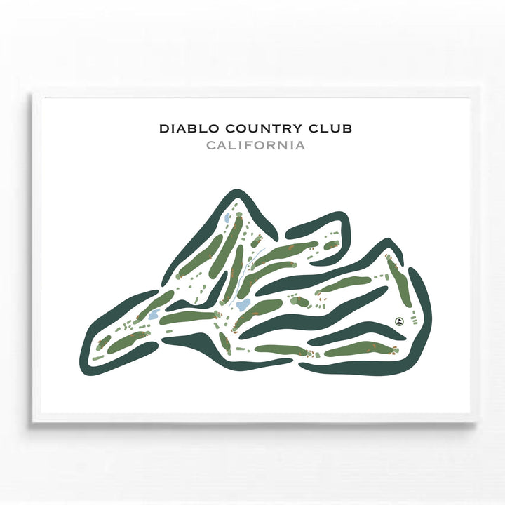 Diablo Country Club, California - Printed Golf Courses