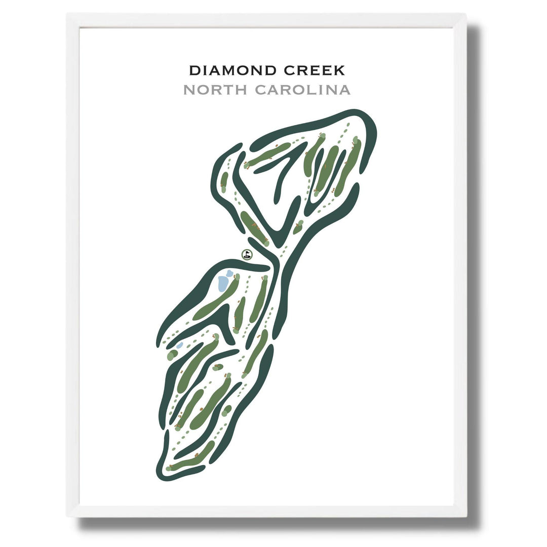 Diamond Creek, North Carolina - Printed Golf Courses - Golf Course Prints