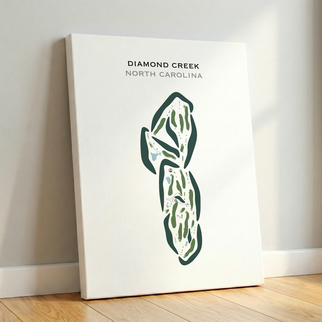 Diamond Creek, North Carolina - Printed Golf Courses