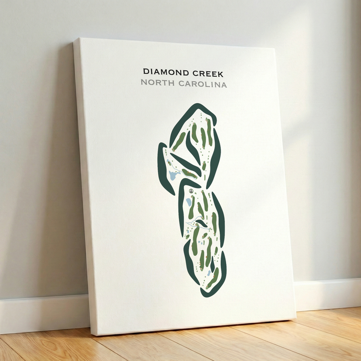 Diamond Creek, North Carolina - Printed Golf Courses