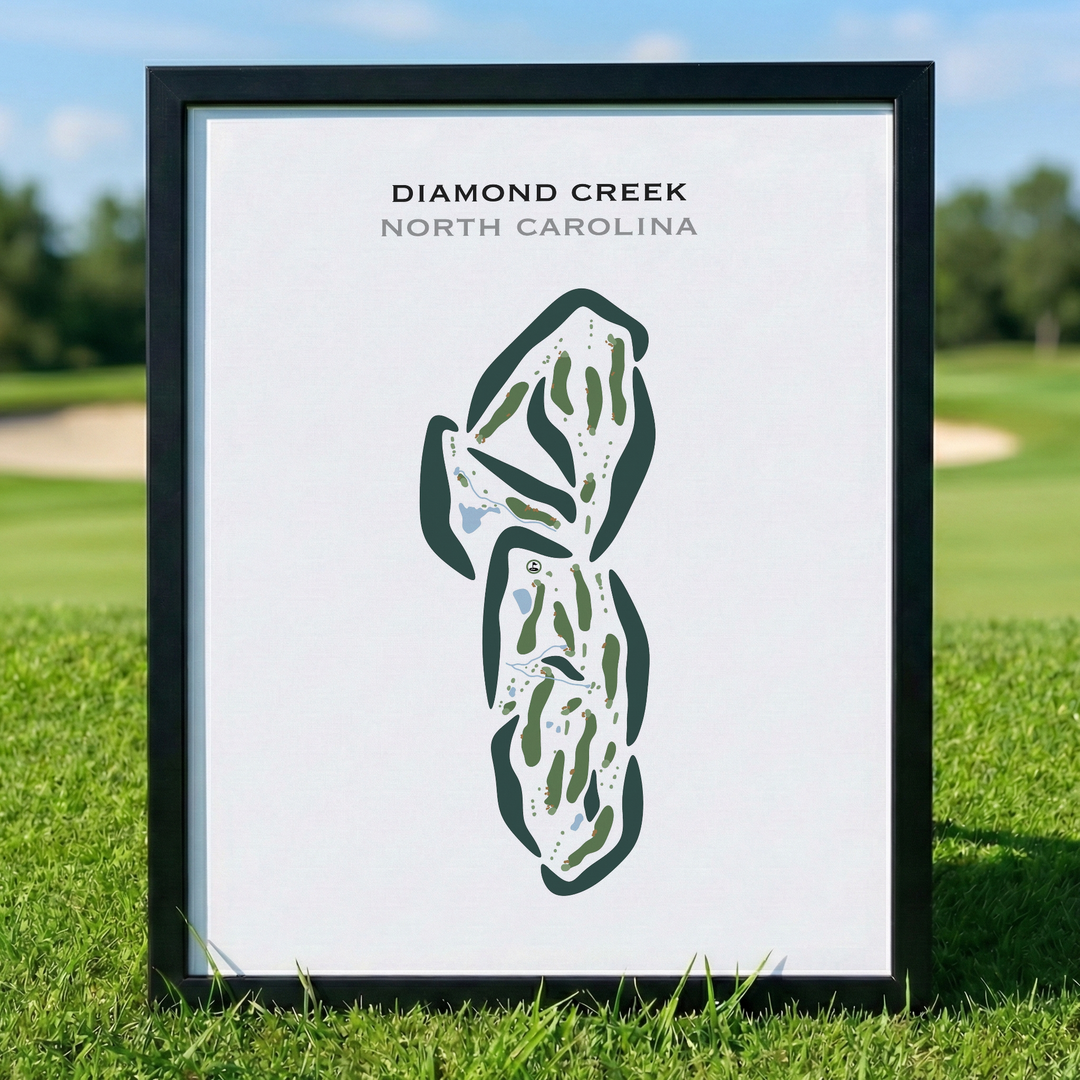 Diamond Creek, North Carolina - Printed Golf Courses