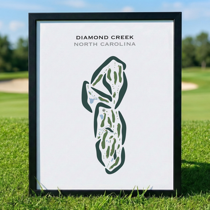 Diamond Creek, North Carolina - Printed Golf Courses