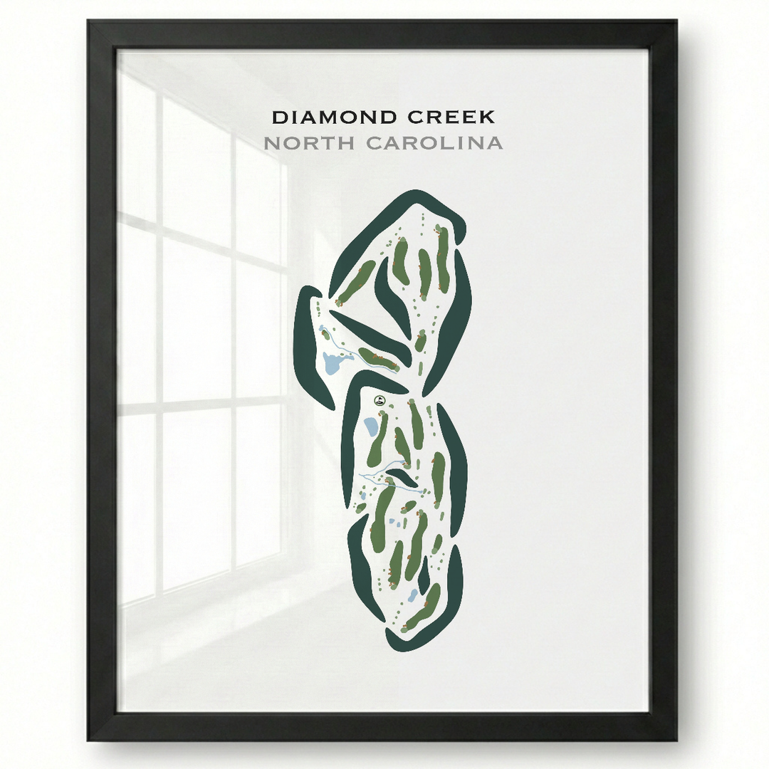 Diamond Creek, North Carolina - Printed Golf Courses