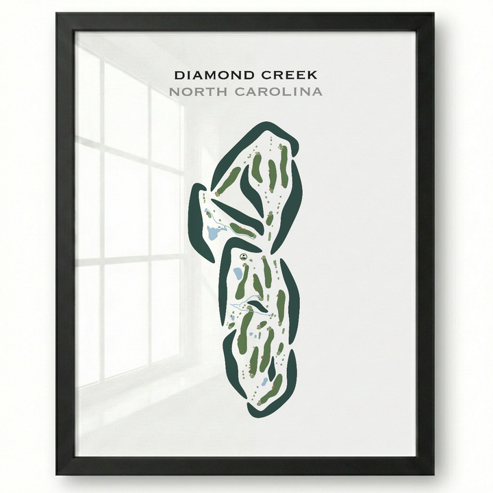 Diamond Creek, North Carolina - Printed Golf Courses