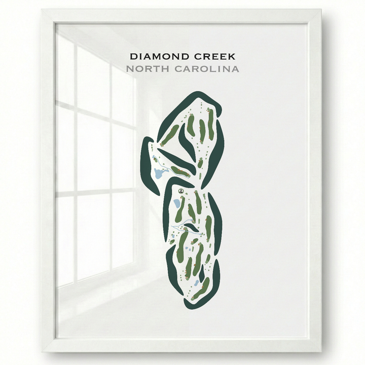 Diamond Creek, North Carolina - Printed Golf Courses