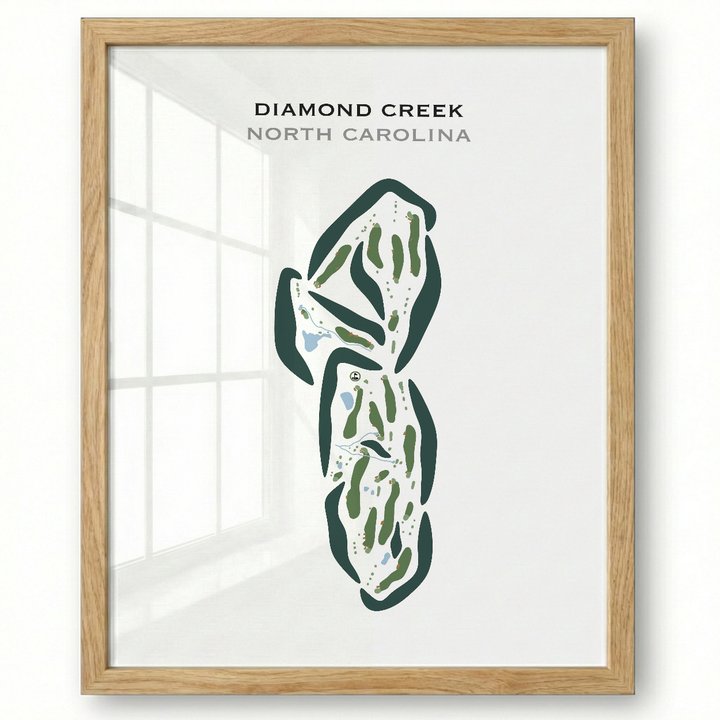 Diamond Creek, North Carolina - Printed Golf Courses