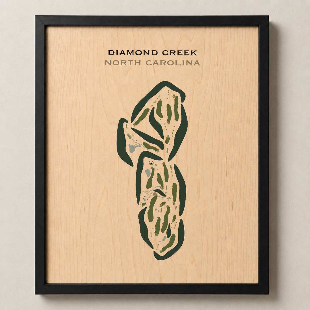 Diamond Creek, North Carolina - Printed Golf Courses