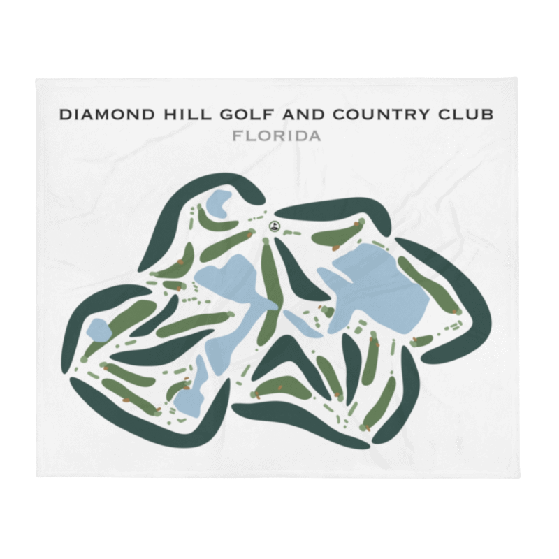 Diamond Hill Golf & Country Club, Florida - Printed Golf Courses