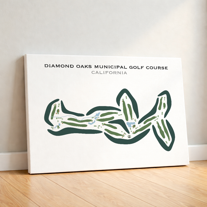 Diamond Oaks Municipal Golf Course, California - Printed Golf Courses