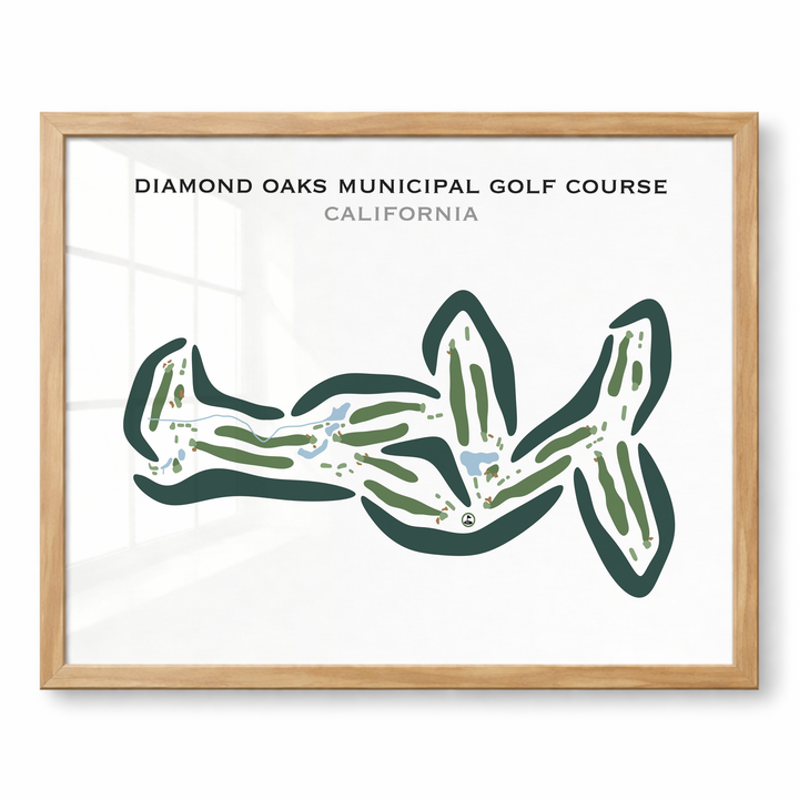 Diamond Oaks Municipal Golf Course, California - Printed Golf Courses