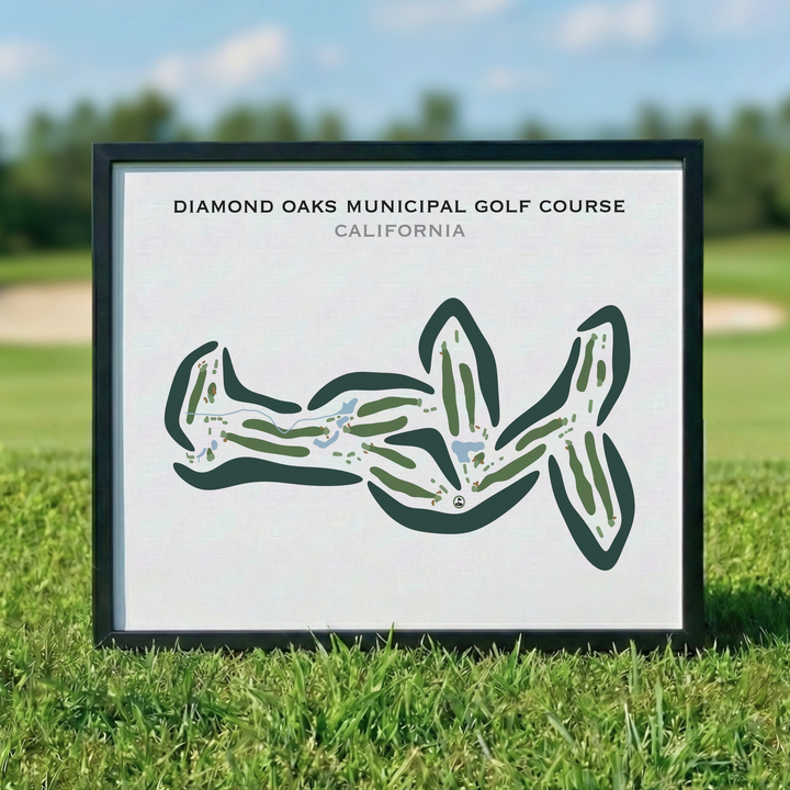 Diamond Oaks Municipal Golf Course, California - Printed Golf Courses