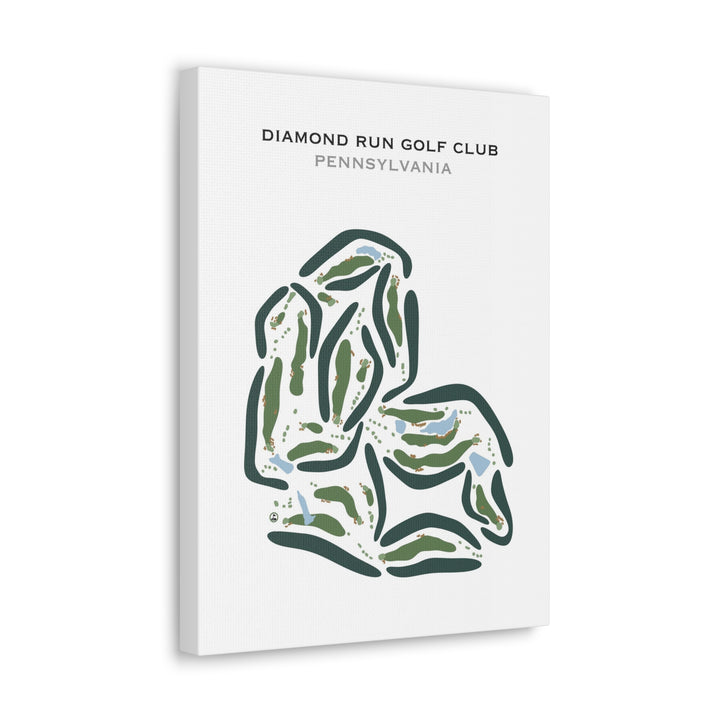 Diamond Run Golf Club, Pennsylvania - Printed Golf Courses