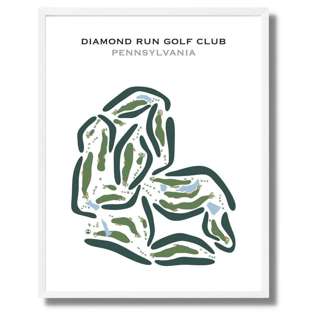 Diamond Run Golf Club, Pennsylvania - Printed Golf Courses