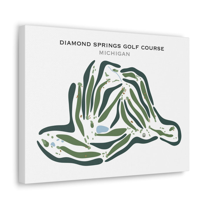Diamond Springs Golf Course, Michigan - Printed Golf Courses