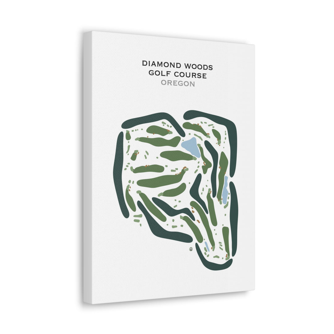 Diamond Woods Golf Course, Oregon - Printed Golf Courses