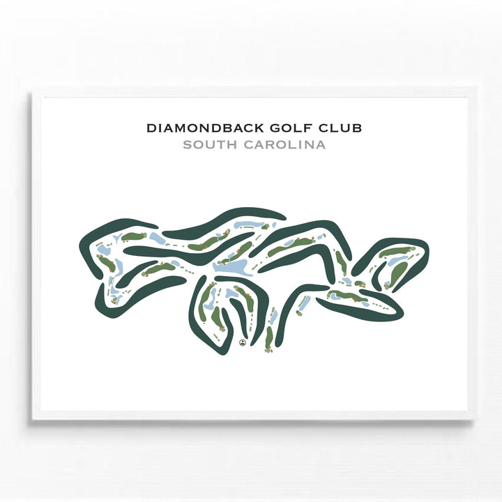 Diamondback Golf Club, South Carolina - Printed Golf Courses