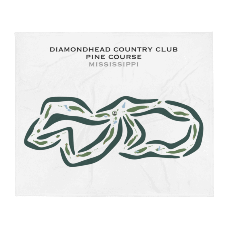 Diamondhead Country Club - Pine Course, Mississippi - Printed Golf Courses