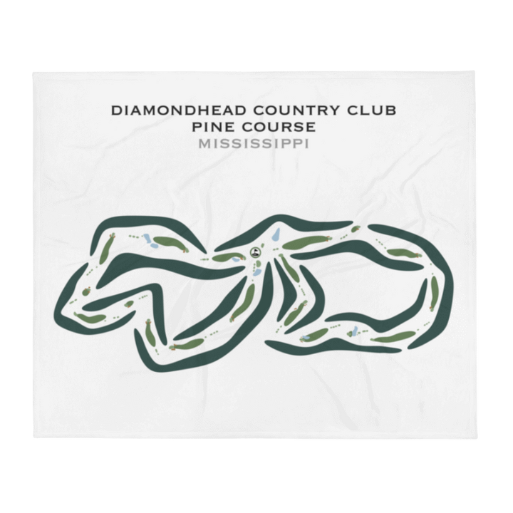 Diamondhead Country Club - Pine Course, Mississippi - Printed Golf Courses