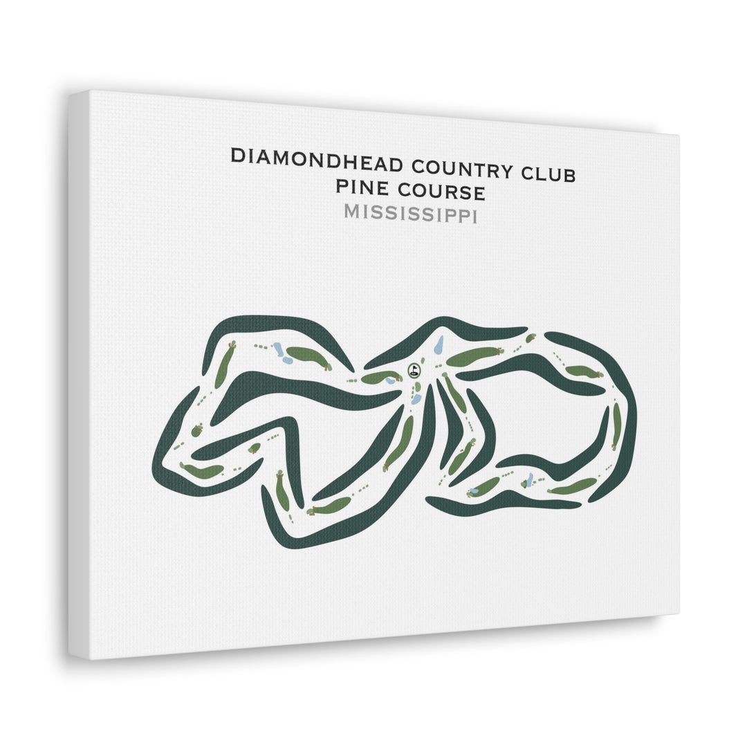 Diamondhead Country Club - Pine Course, Mississippi - Printed Golf Courses