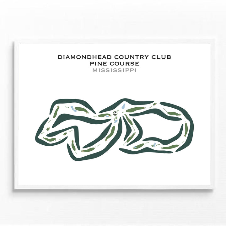 Diamondhead Country Club - Pine Course, Mississippi - Printed Golf Courses