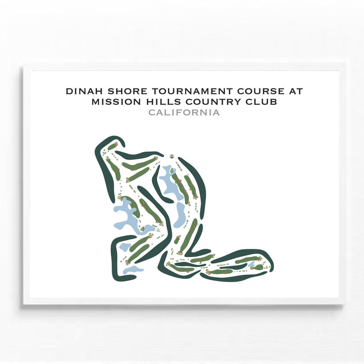 Dinah Shore Tournament at Mission Hills Country Club, California - Printed Golf Courses