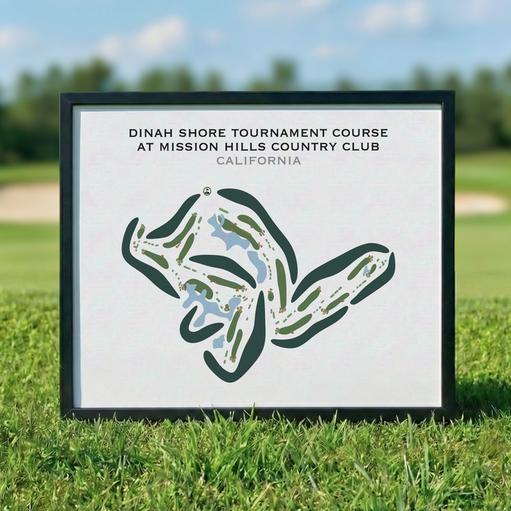 Dinah Shore Tournament Course at Mission Hills Country Club, California - Printed Golf Courses