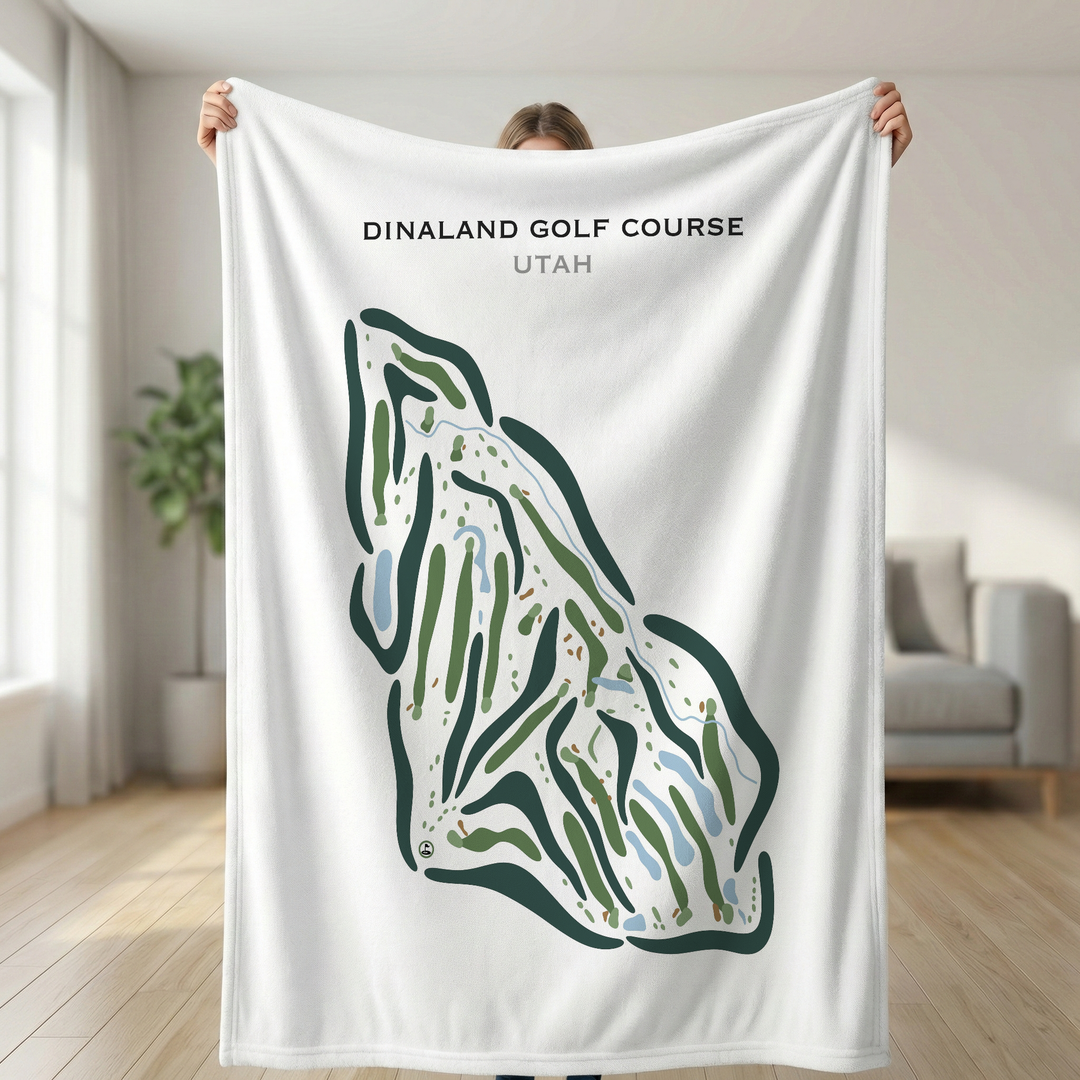 Dinaland Golf Course, Vernal Utah - Printed Golf Courses