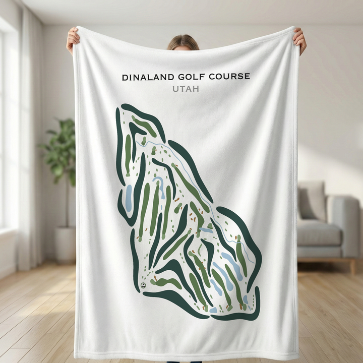 Dinaland Golf Course, Vernal Utah - Printed Golf Courses