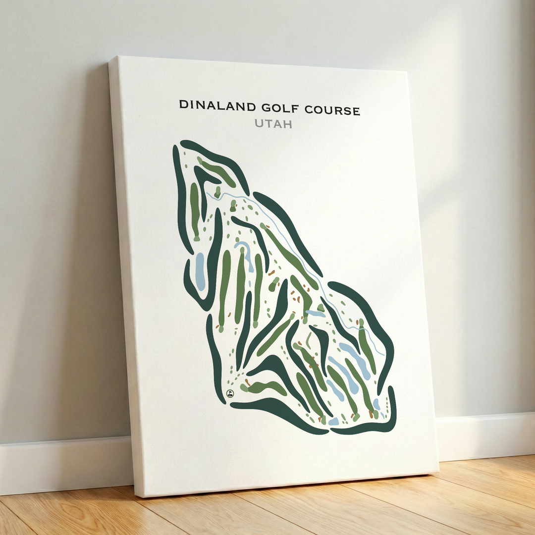 Dinaland Golf Course, Vernal Utah - Printed Golf Courses