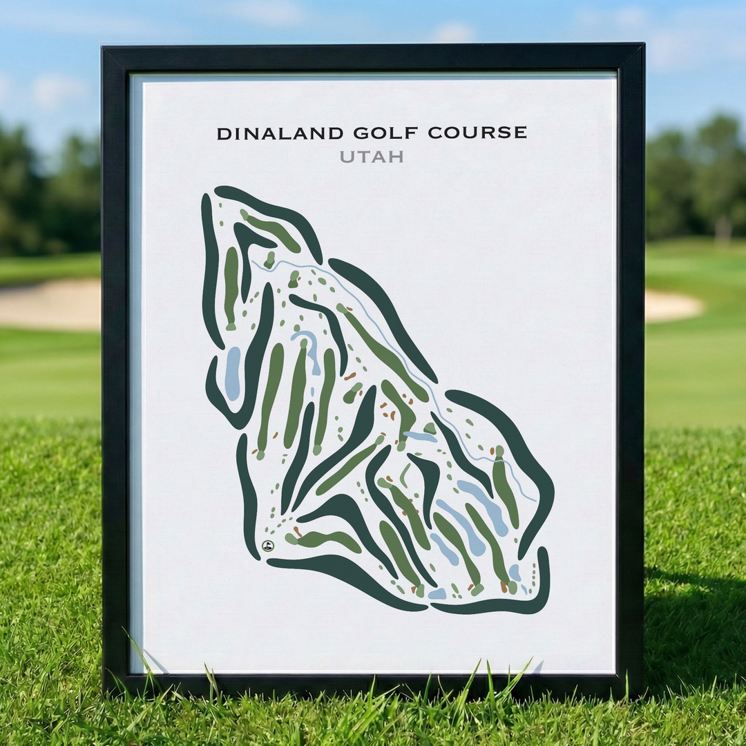 Dinaland Golf Course, Vernal Utah - Printed Golf Courses