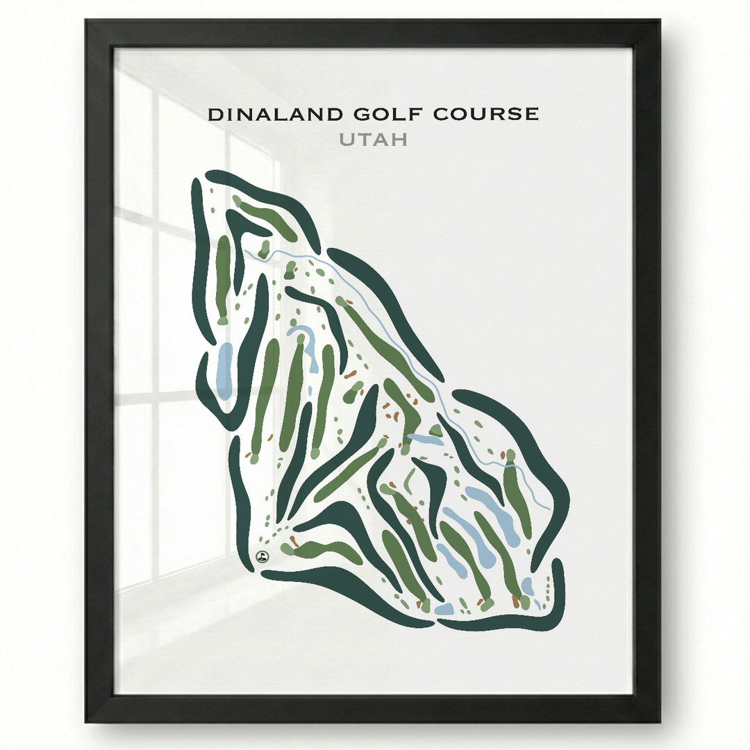 Dinaland Golf Course, Vernal Utah - Printed Golf Courses