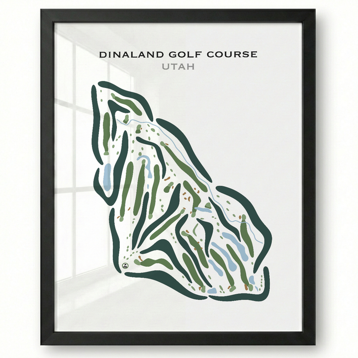 Dinaland Golf Course, Vernal Utah - Printed Golf Courses