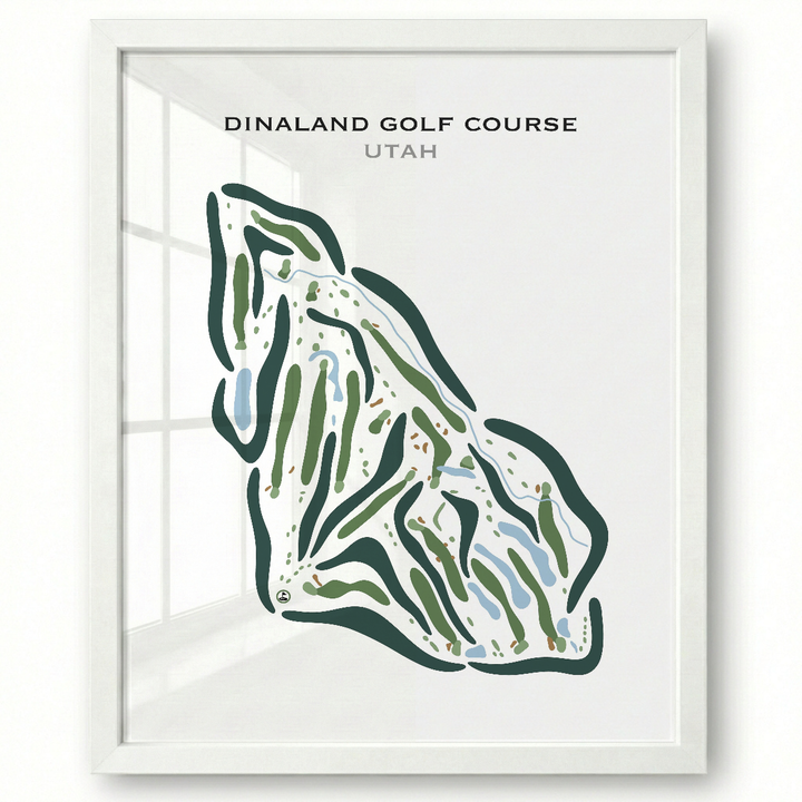 Dinaland Golf Course, Vernal Utah - Printed Golf Courses