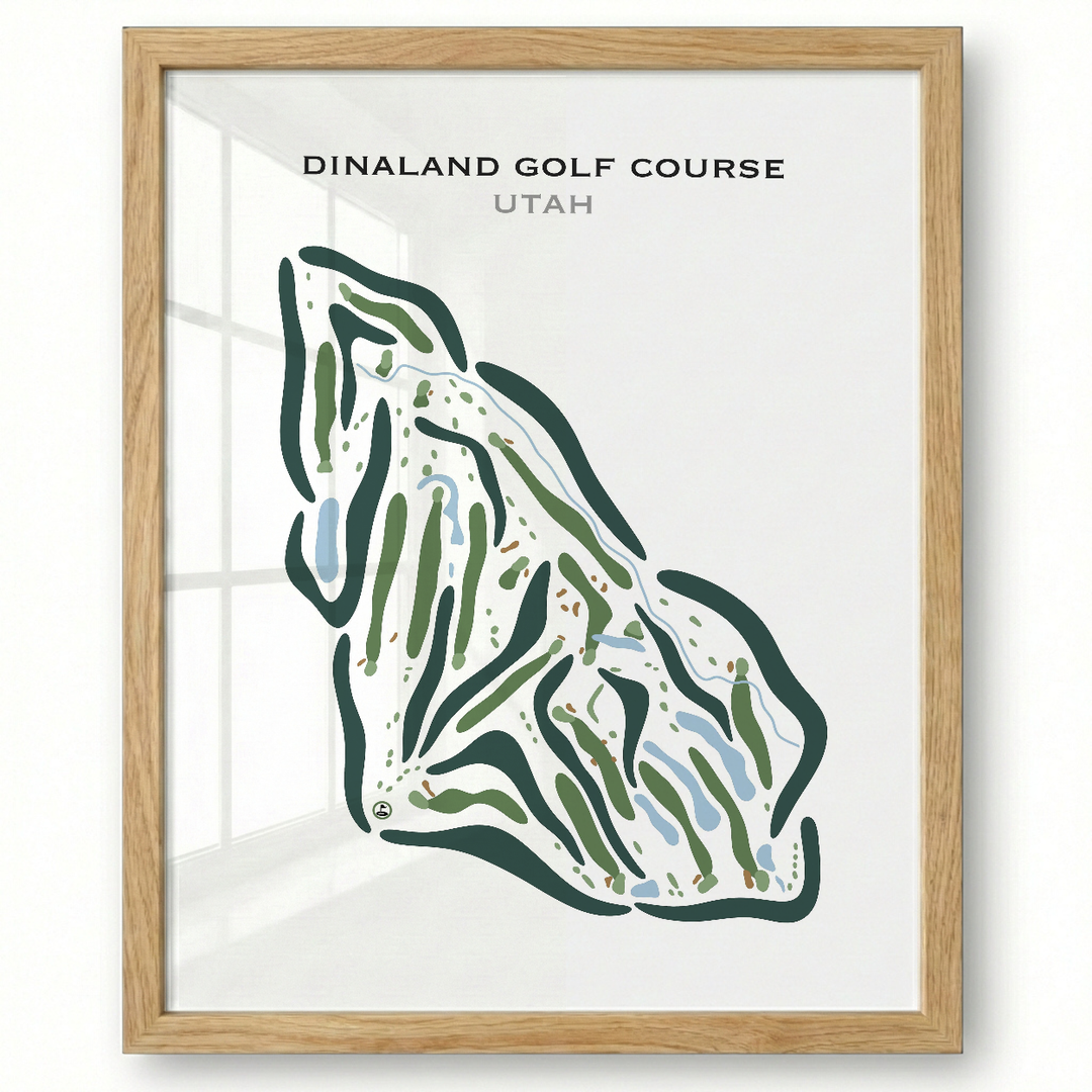 Dinaland Golf Course, Vernal Utah - Printed Golf Courses