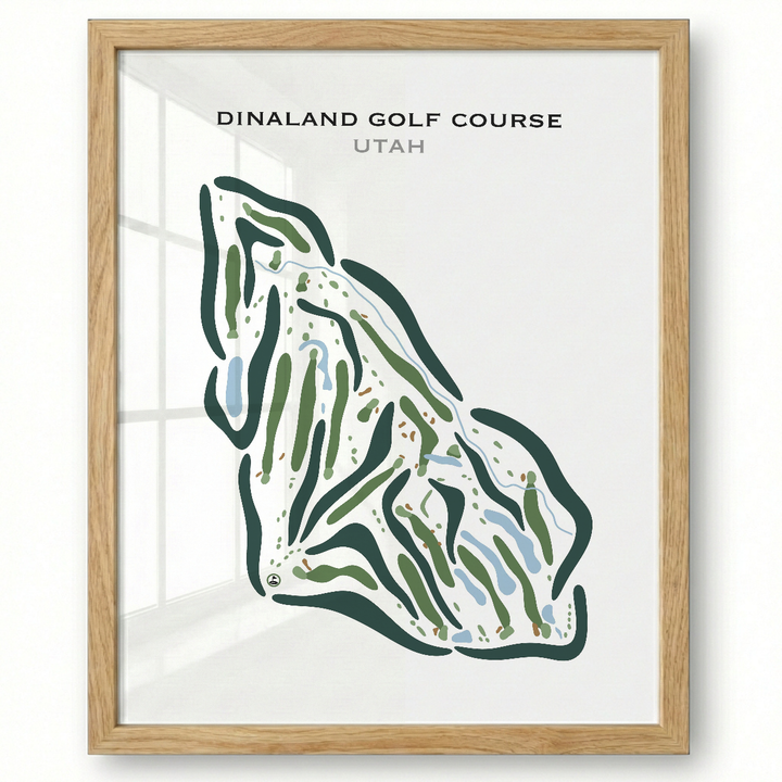 Dinaland Golf Course, Vernal Utah - Printed Golf Courses