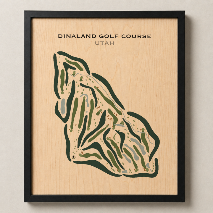Dinaland Golf Course, Vernal Utah - Printed Golf Courses